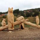 Скульптура В.Ермакова "Мишки в лесу"