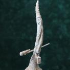 Скульптура Звездочет, рог лося, дерево, С.Тимергазеев